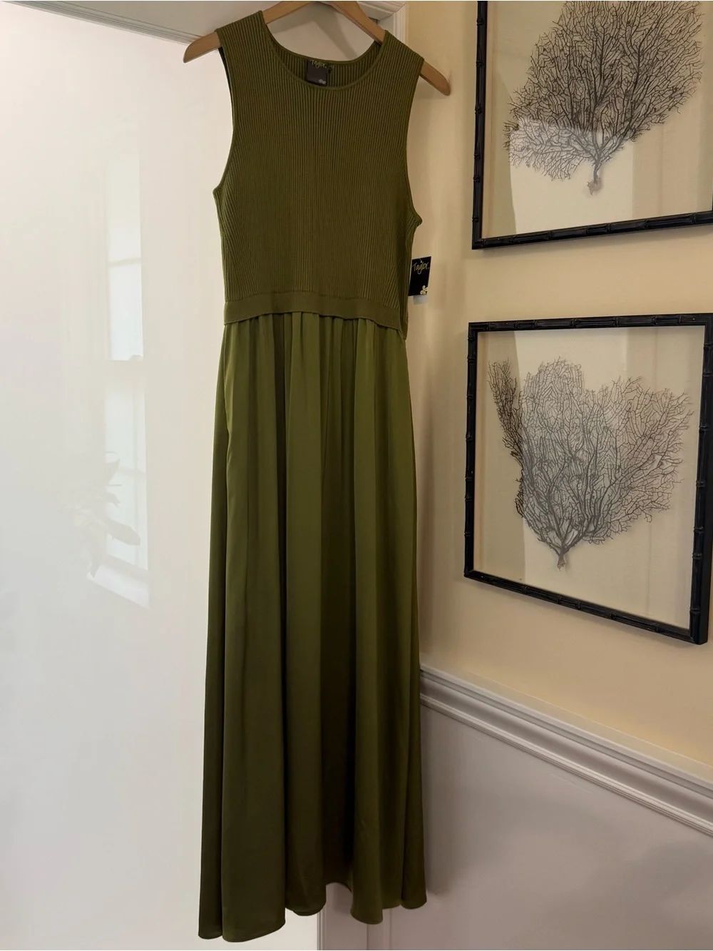 Taylor Green Ribbed Knit Tank Dress - Picture 3 of 12